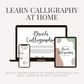 Video Course Edition - Beginners Brush Calligraphy Workbook Kit